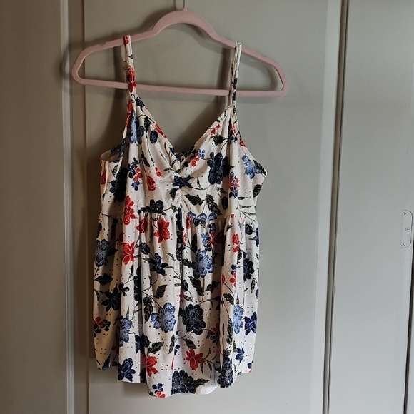 torrid Tops - Torrid Spaghetti Strap Summer Top Red, White and Blue